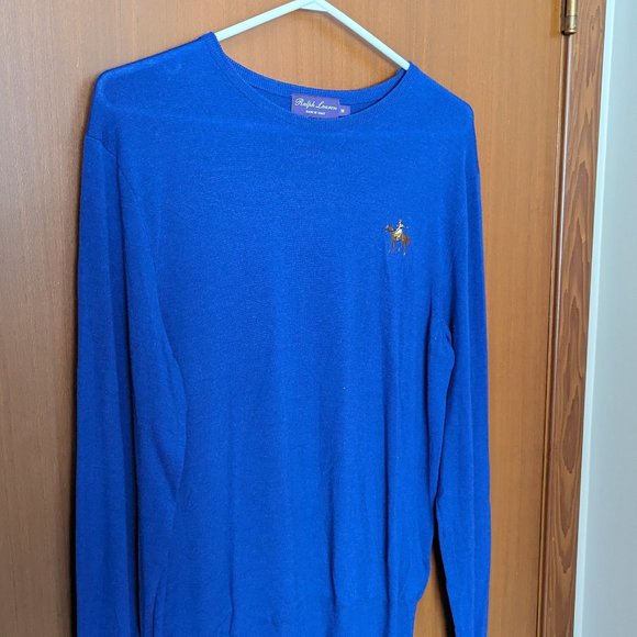 Wool Ralph Lauren Sweater, Deep Blue, Medium - Picture 1 of 7